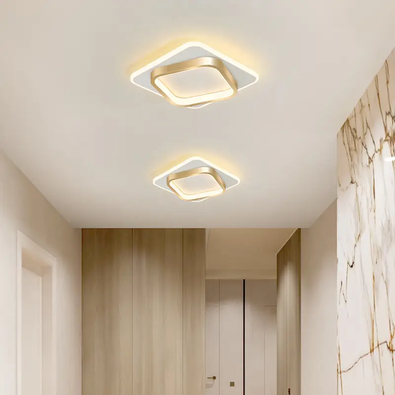 Modern LED Ceiling Light 10W Gold Finish 20cm