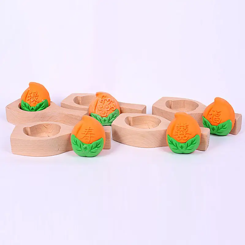 Wooden Moon Cake Mould Set for Steamed Buns & Bean Bags - Image 15