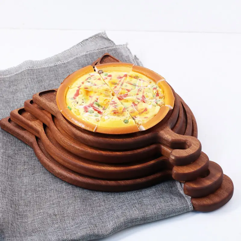 Wooden Cat Design Pizza Plate for Home Kitchen - Image 8
