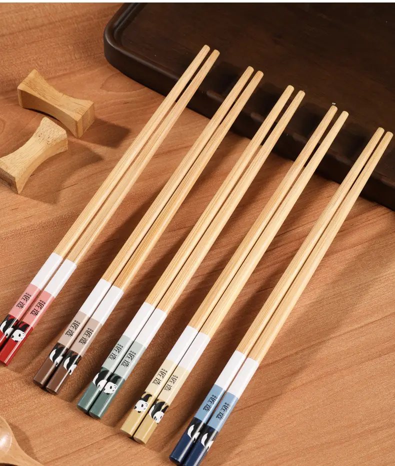 Meiliya Bamboo Chopsticks 5 Pair Non-Slip High Temp — feature 10
