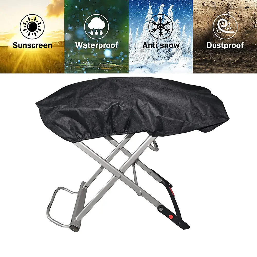 Portable Gas BBQ Cover with Wheels and Traps - Image 3