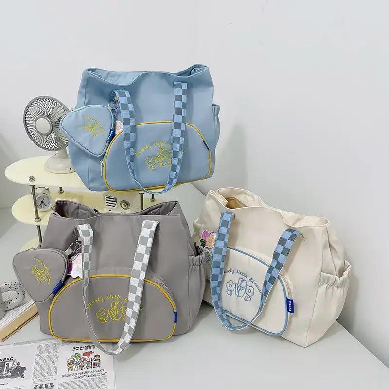 New Large Capacity Student Tutoring Bag Tannier 2022 Artistic Women's Casual Shopping Bag Fashionable Crossbody Bag Trendy - Image 10