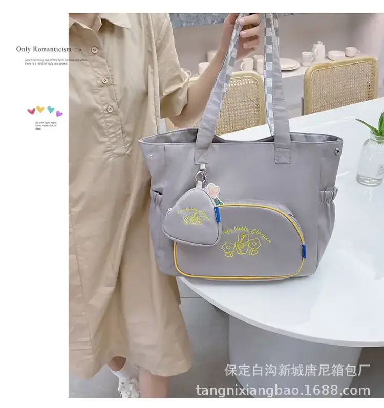 New Large Capacity Student Tutoring Bag Tannier 2022 Artistic Women's Casual Shopping Bag Fashionable Crossbody Bag Trendy — feature 16