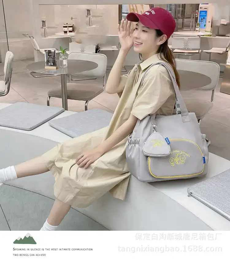 New Large Capacity Student Tutoring Bag Tannier 2022 Artistic Women's Casual Shopping Bag Fashionable Crossbody Bag Trendy — feature 19