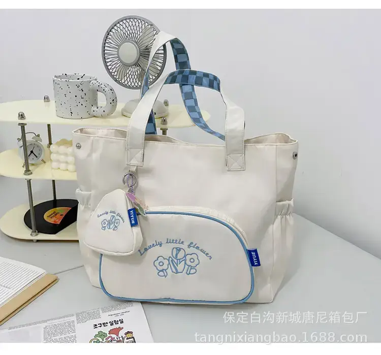New Large Capacity Student Tutoring Bag Tannier 2022 Artistic Women's Casual Shopping Bag Fashionable Crossbody Bag Trendy — feature 21