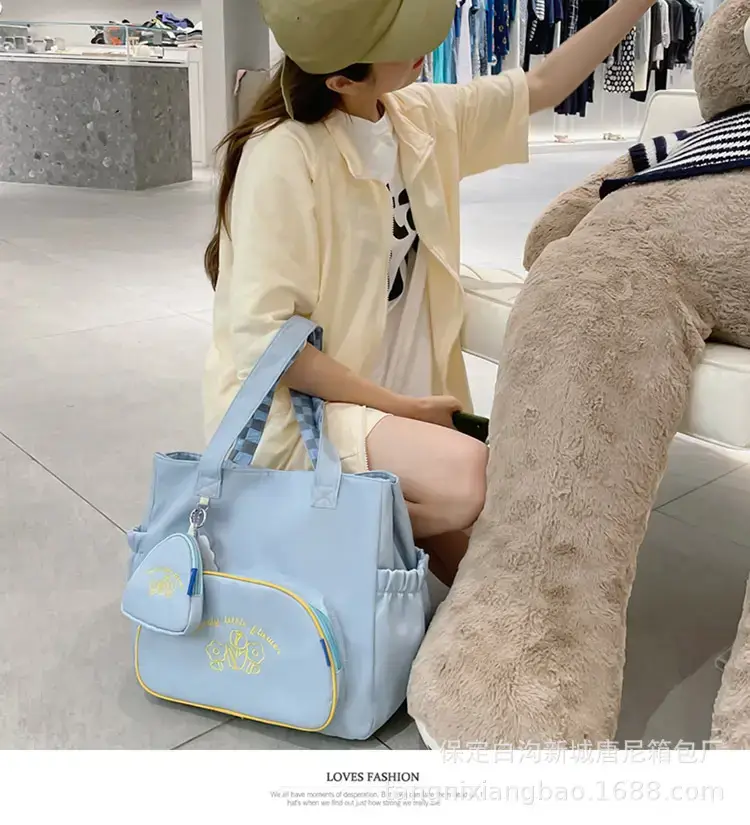 New Large Capacity Student Tutoring Bag Tannier 2022 Artistic Women's Casual Shopping Bag Fashionable Crossbody Bag Trendy — feature 8