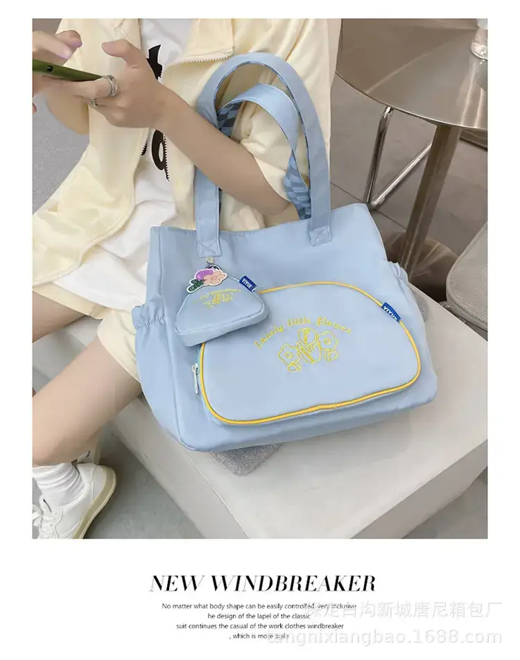 New Large Capacity Student Tutoring Bag Tannier 2022 Artistic Women's Casual Shopping Bag Fashionable Crossbody Bag Trendy — feature 9