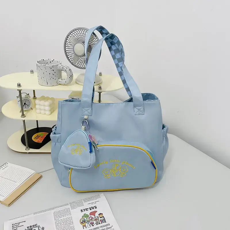 New Large Capacity Student Tutoring Bag Tannier 2022 Artistic Women's Casual Shopping Bag Fashionable Crossbody Bag Trendy - Image 3