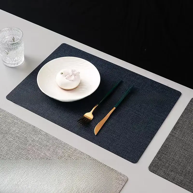 Waterproof Oil-Proof Table Mat Light Gray