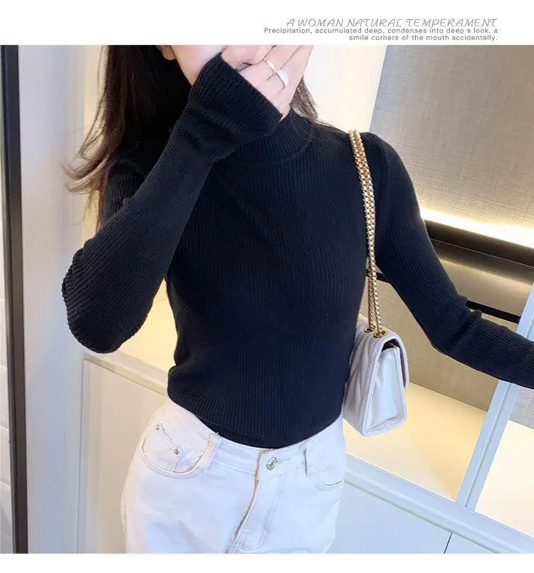 Da Lang Semi-High Collar Sweater Women Winter Pullover — feature 20