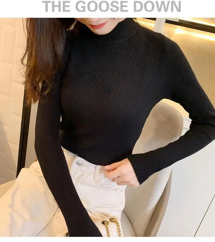 Da Lang Semi-High Collar Sweater Women Winter Pullover — feature 5