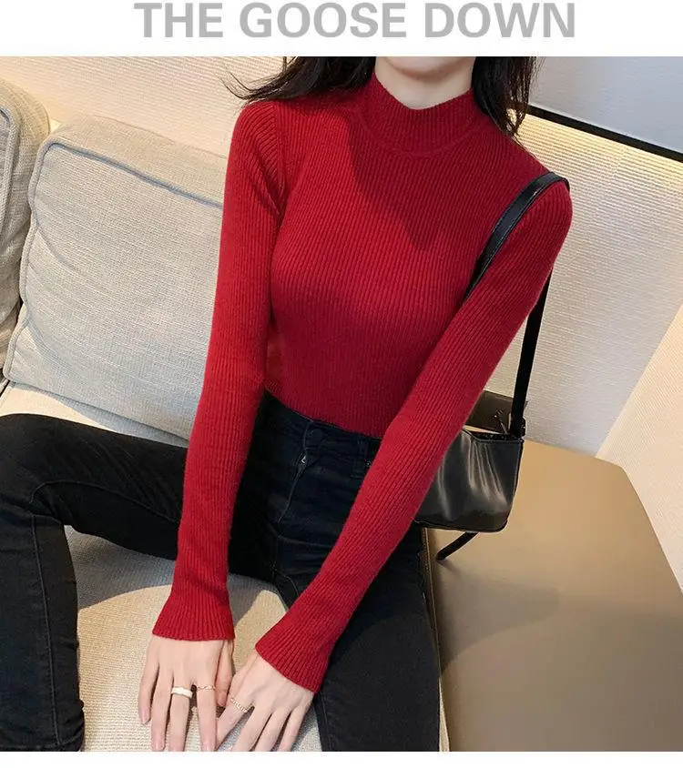 Da Lang Semi-High Collar Sweater Women Winter Pullover — feature 7
