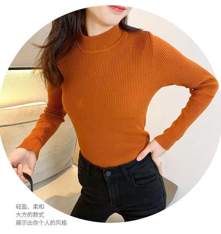 Da Lang Semi-High Collar Sweater Women Winter Pullover — feature 8