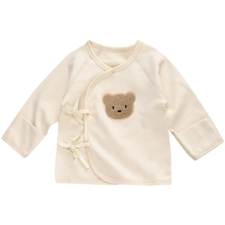 Newborn Half-Back Shirt for Baby, White Rabbit Print, Size 52-59 - Image 20