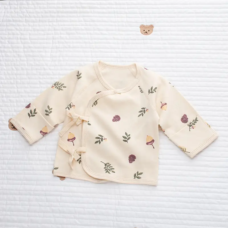 Newborn Half-Back Shirt for Baby, White Rabbit Print, Size 52-59 - Image 7