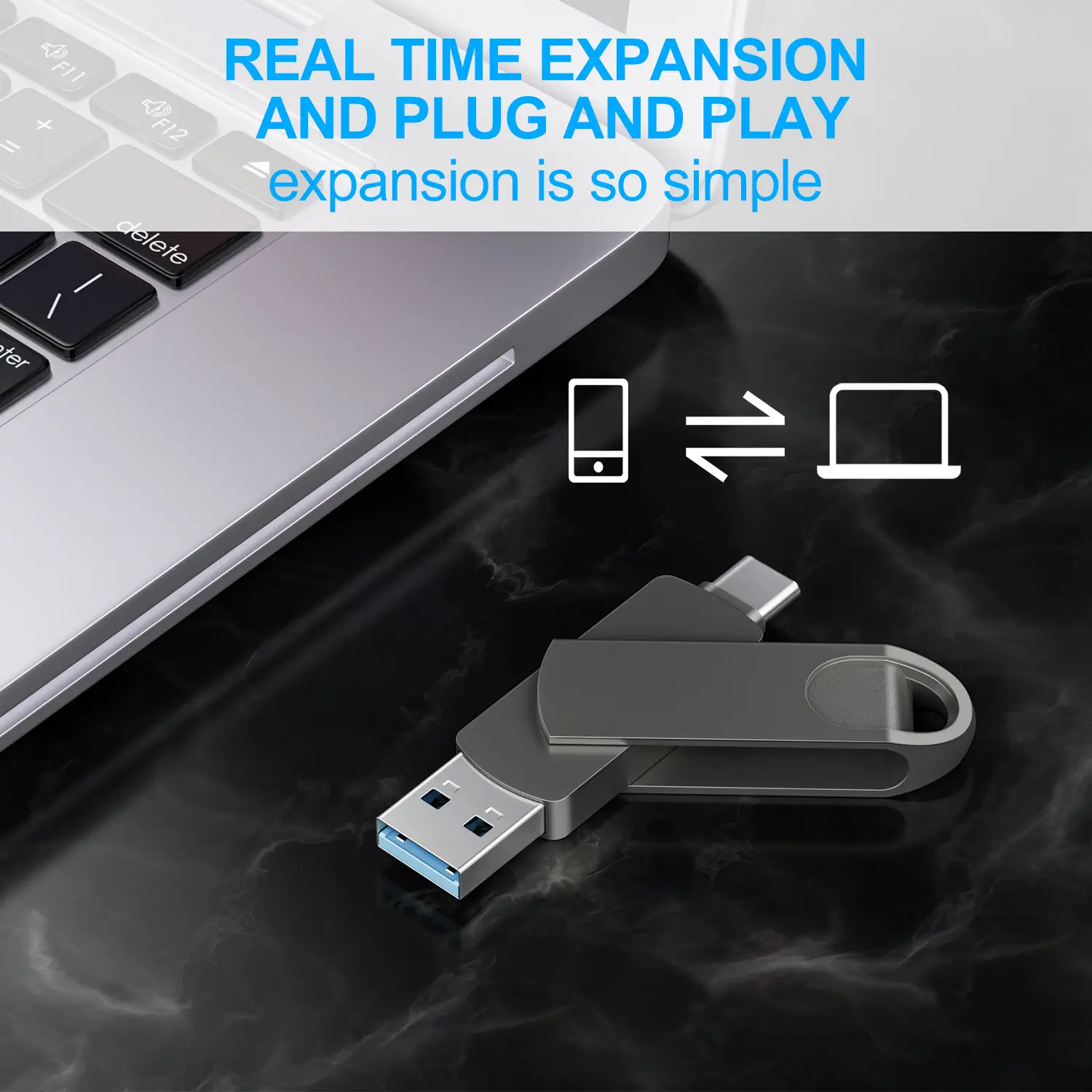 Huawei Type-C USB Flash Drive 512g Rotating Metal — feature 2