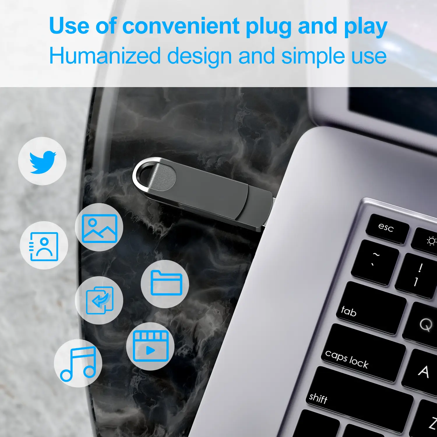 Huawei Type-C USB Flash Drive 512g Rotating Metal — feature 3