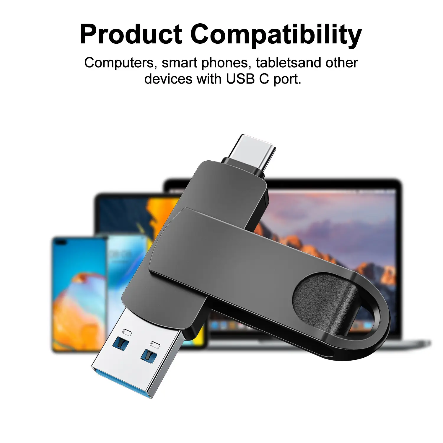Huawei Type-C USB Flash Drive 512g Rotating Metal — feature 4