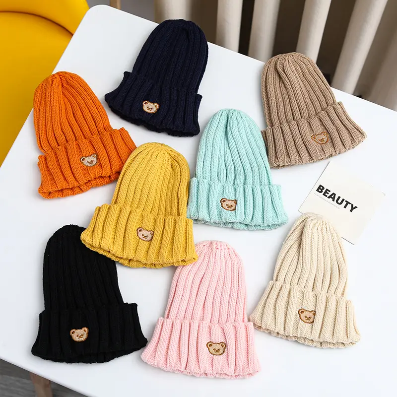 Korean Style Wool Beanie Bear Cartoon Ear Protector - Image 15