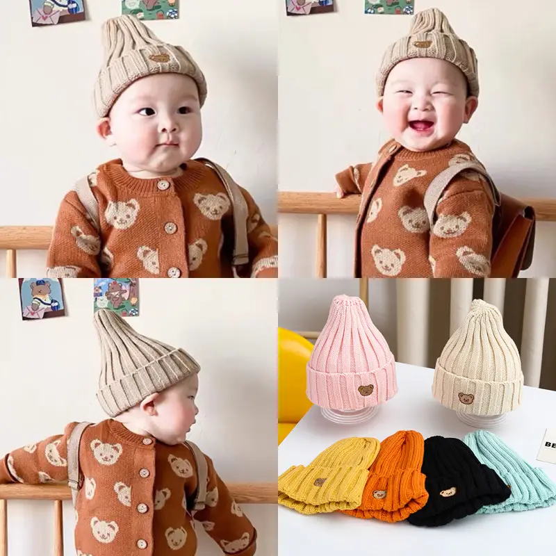 Korean Style Wool Beanie Bear Cartoon Ear Protector - Image 16