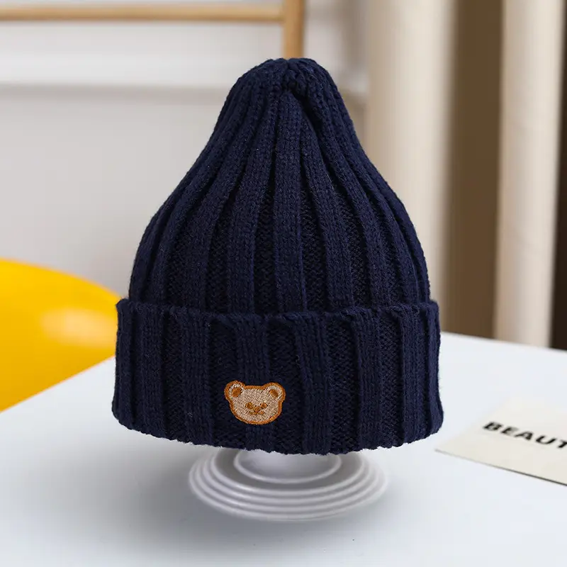 Korean Style Wool Beanie Bear Cartoon Ear Protector - Image 2