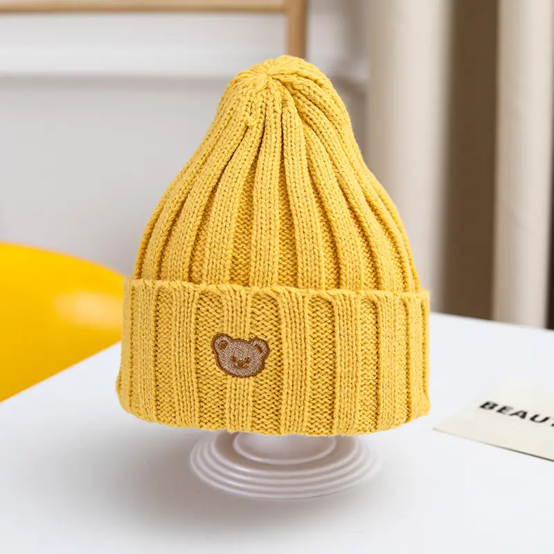 Korean Style Wool Beanie Bear Cartoon Ear Protector - Image 4