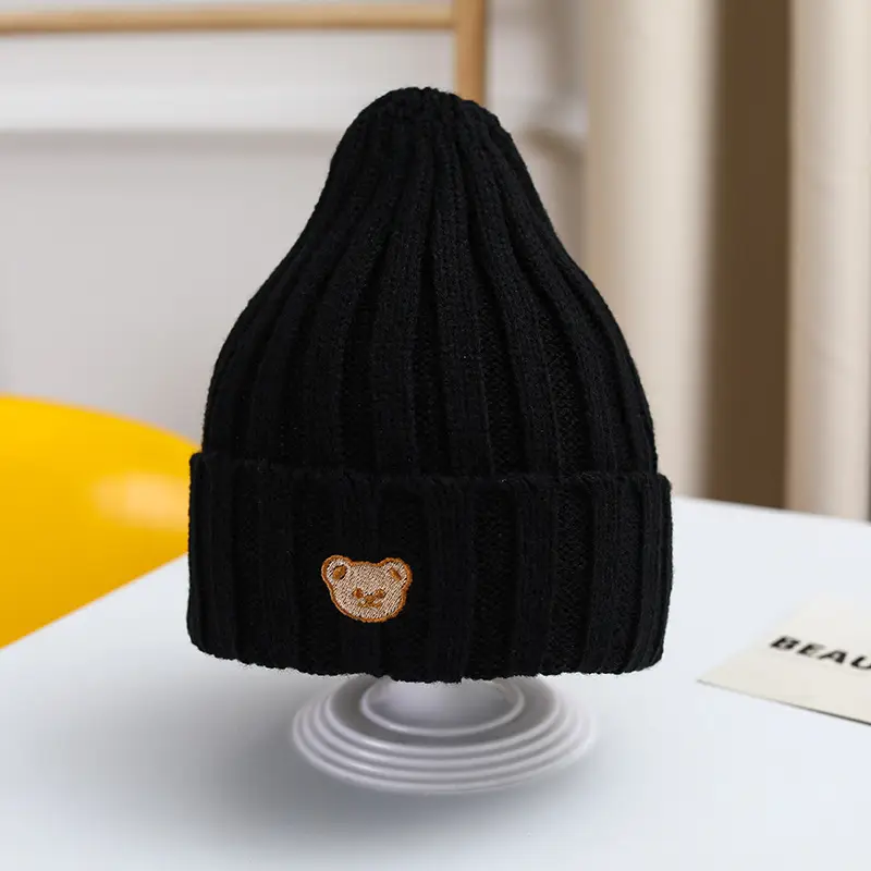 Korean Style Wool Beanie Bear Cartoon Ear Protector - Image 5