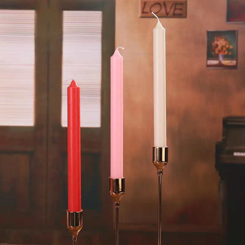 Wholesale from the Source Factory: Smokeless Colored Stick Candles, Wedding Favors, Long Stick Candles, Hotel Decorations, Birthday, Ins Style