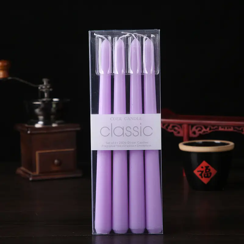 Wholesale from the Source Factory: Smokeless Colored Stick Candles, Wedding Favors, Long Stick Candles, Hotel Decorations, Birthday, Ins Style