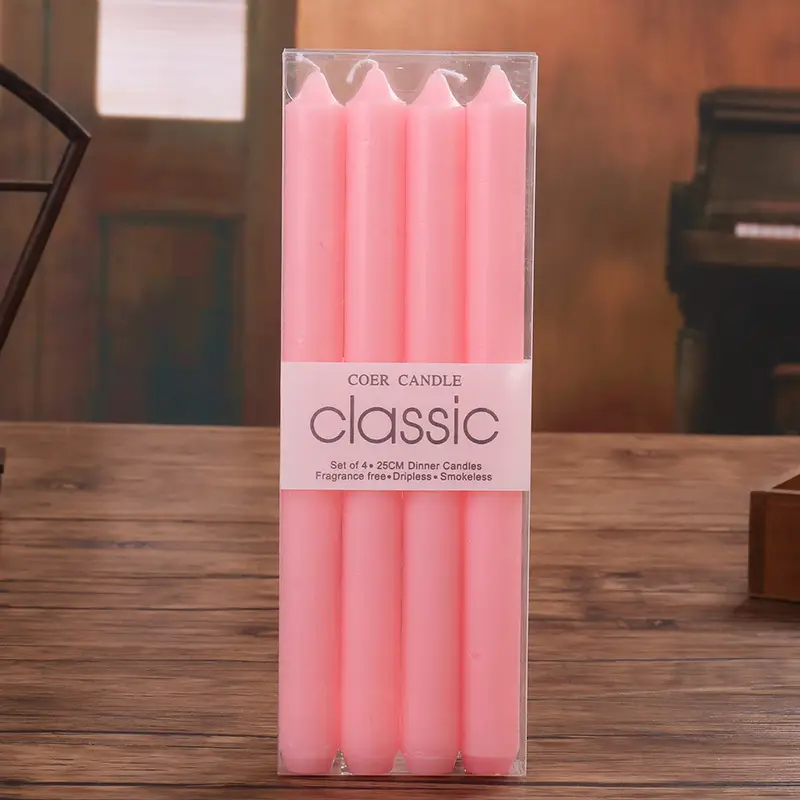 Wholesale from the Source Factory: Smokeless Colored Stick Candles, Wedding Favors, Long Stick Candles, Hotel Decorations, Birthday, Ins Style