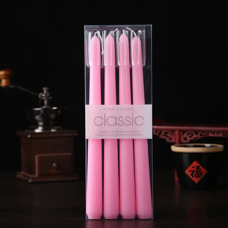 Wholesale from the Source Factory: Smokeless Colored Stick Candles, Wedding Favors, Long Stick Candles, Hotel Decorations, Birthday, Ins Style