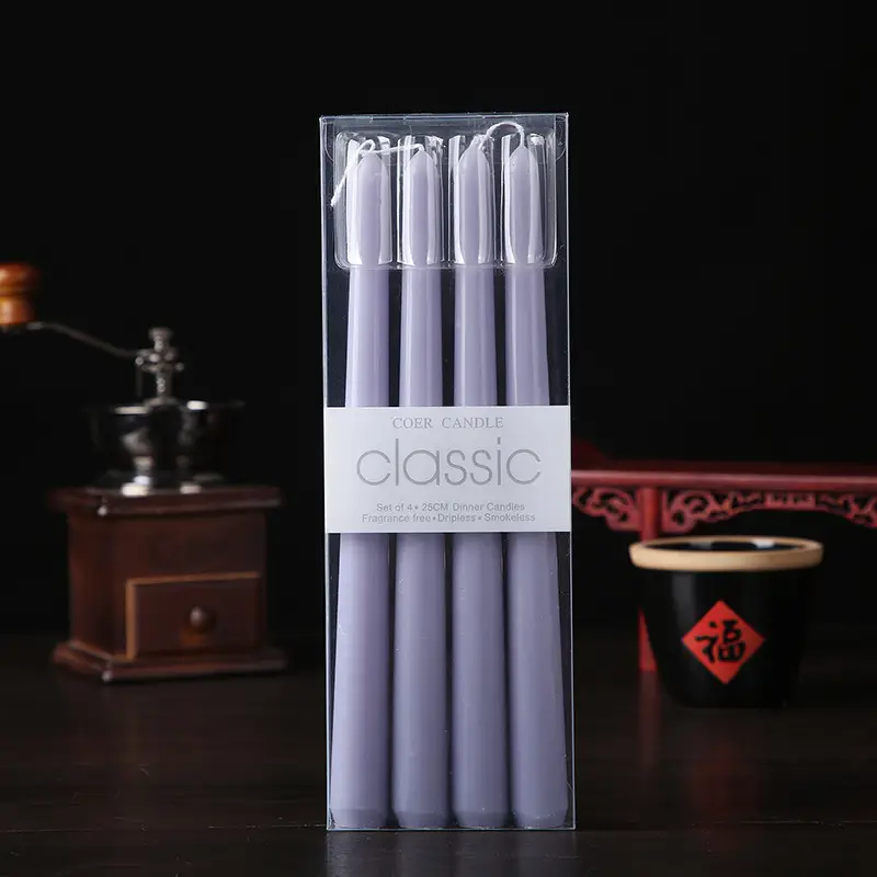 Wholesale from the Source Factory: Smokeless Colored Stick Candles, Wedding Favors, Long Stick Candles, Hotel Decorations, Birthday, Ins Style