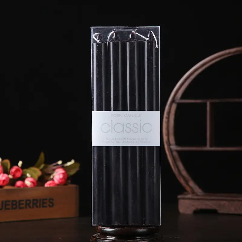 Wholesale from the Source Factory: Smokeless Colored Stick Candles, Wedding Favors, Long Stick Candles, Hotel Decorations, Birthday, Ins Style