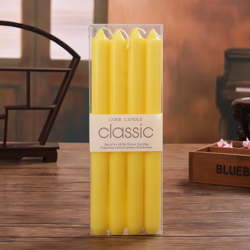 Wholesale from the Source Factory: Smokeless Colored Stick Candles, Wedding Favors, Long Stick Candles, Hotel Decorations, Birthday, Ins Style