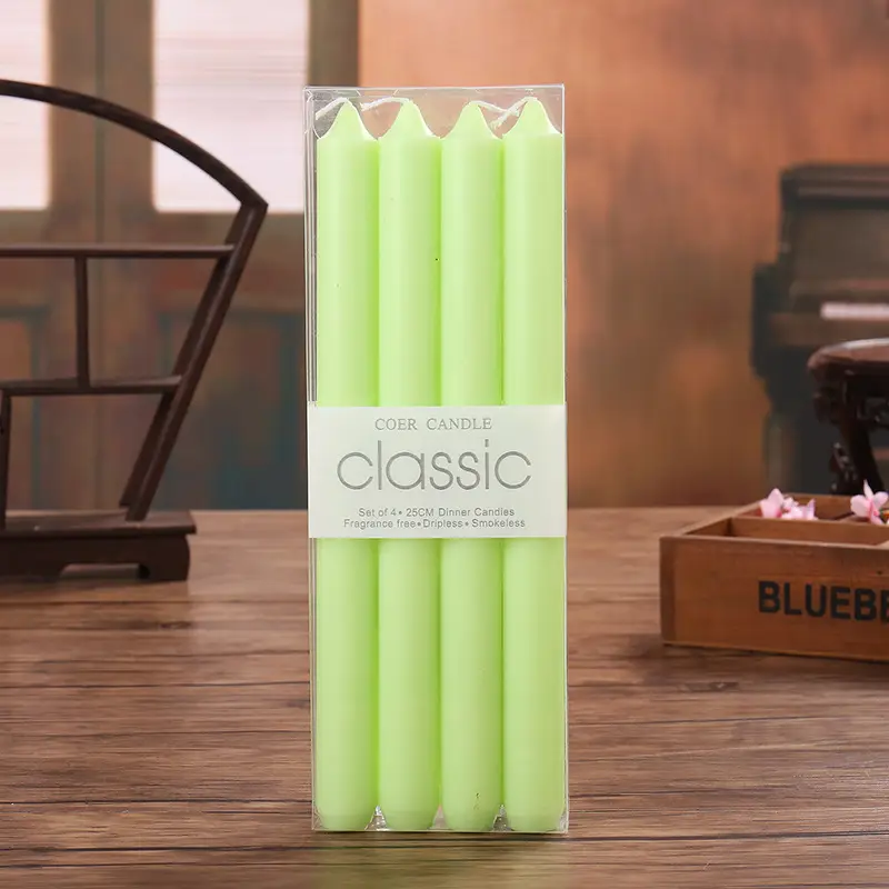 Wholesale from the Source Factory: Smokeless Colored Stick Candles, Wedding Favors, Long Stick Candles, Hotel Decorations, Birthday, Ins Style