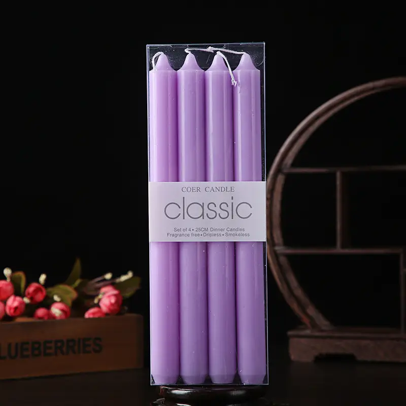 Wholesale from the Source Factory: Smokeless Colored Stick Candles, Wedding Favors, Long Stick Candles, Hotel Decorations, Birthday, Ins Style