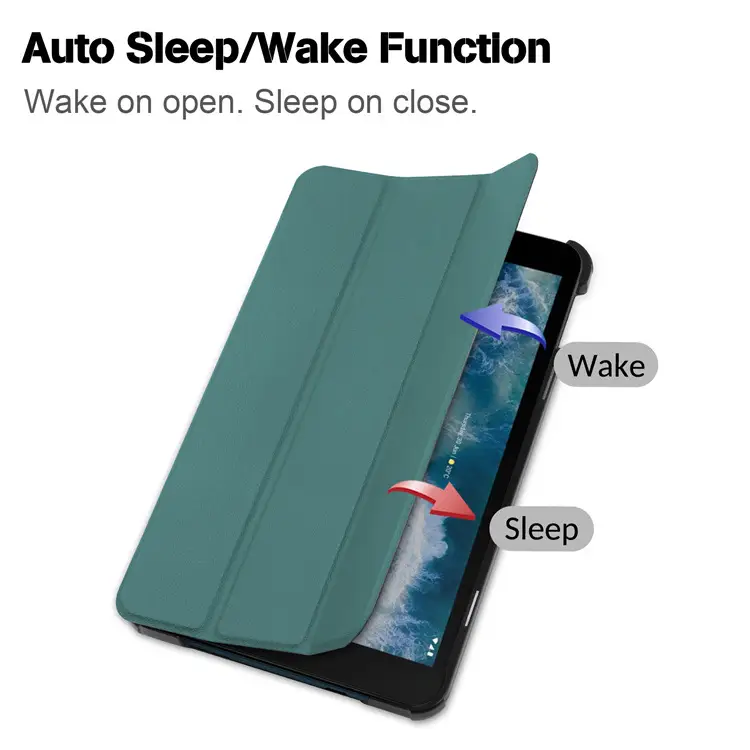 Nokia T10 Tablet Green Leather Anti-Fall Case Digital