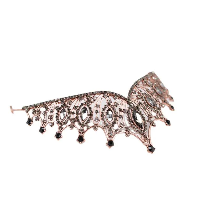 Crystal Crown Bridal Tiara with Rhinestones