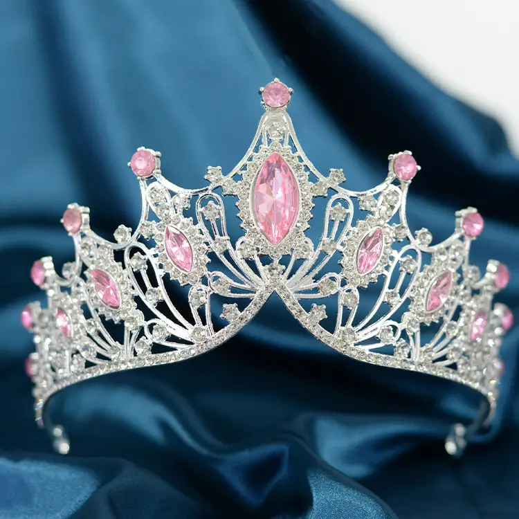 Crystal Crown Bridal Tiara with Rhinestones