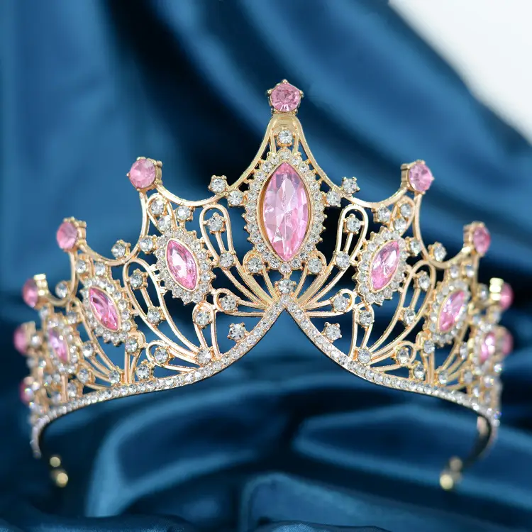 Crystal Crown Bridal Tiara with Rhinestones