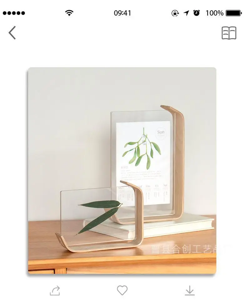 2024 Desk Calendar Casual Desktop Ornament Calendar Creative Double-Sided Acrylic 68inch Plant Specimen Photo Frame Wholesale — feature 3
