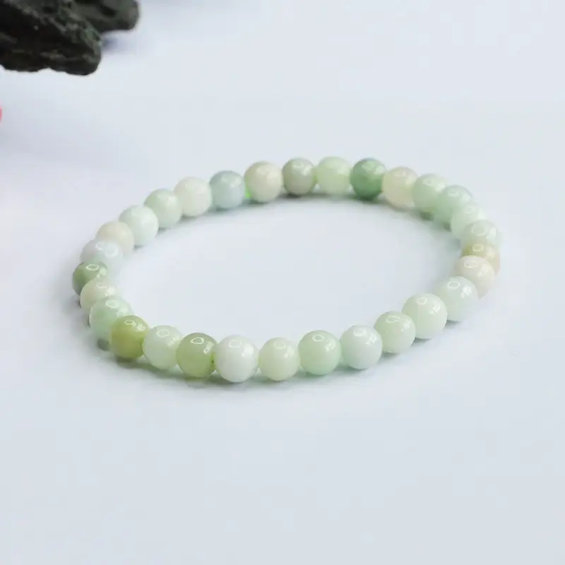 Guan Yu Natural Jade Bracelet A-Grade Light Green — feature 4