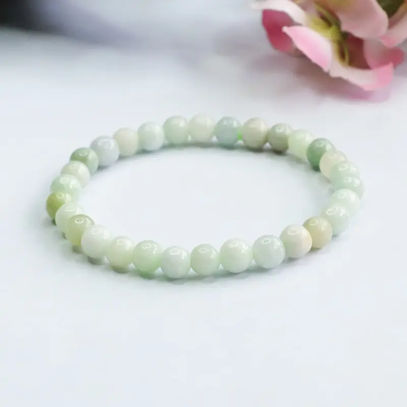 Guan Yu Natural Jade Bracelet A-Grade Light Green — feature 6