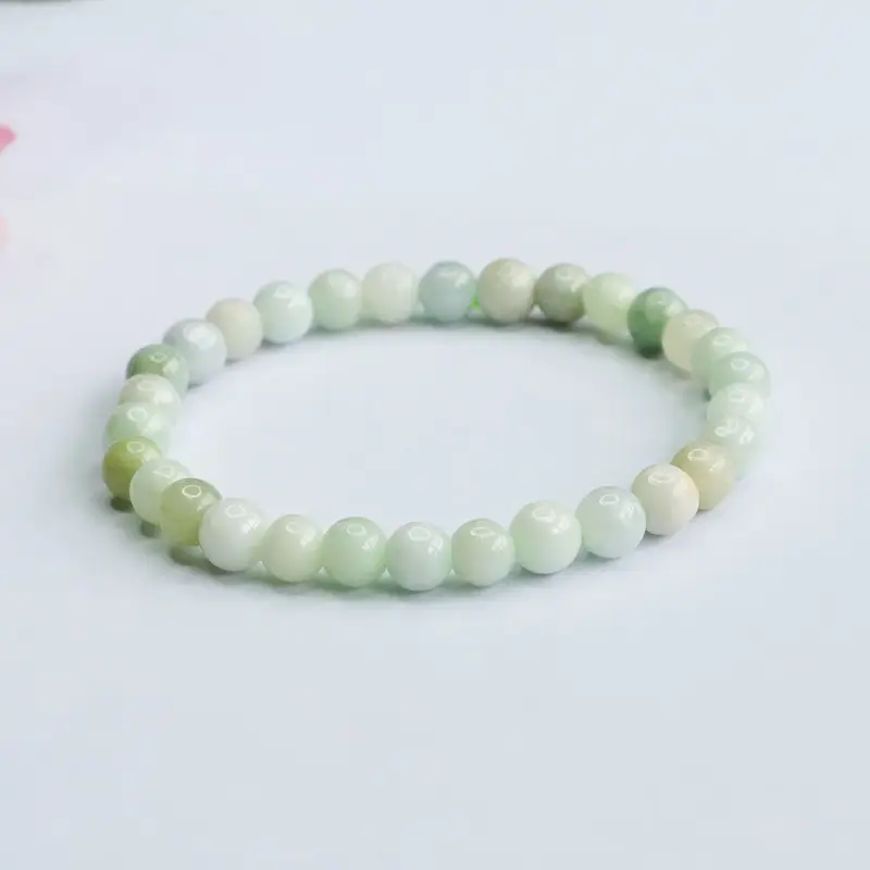 Guan Yu Natural Jade Bracelet A-Grade Light Green — feature 7