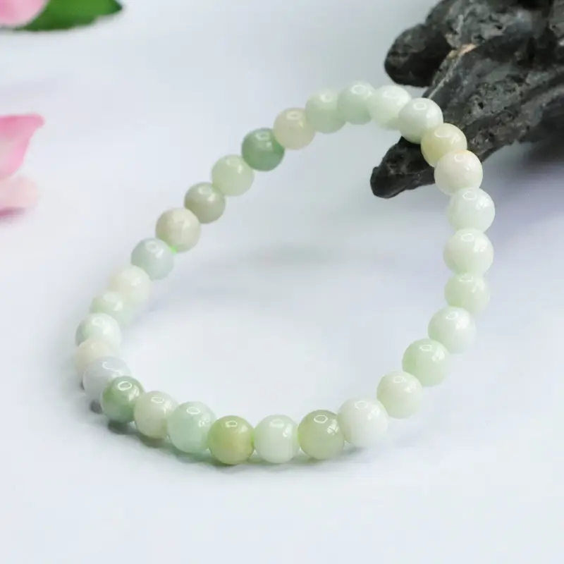 Guan Yu Natural Jade Bracelet A-Grade Light Green — feature 8