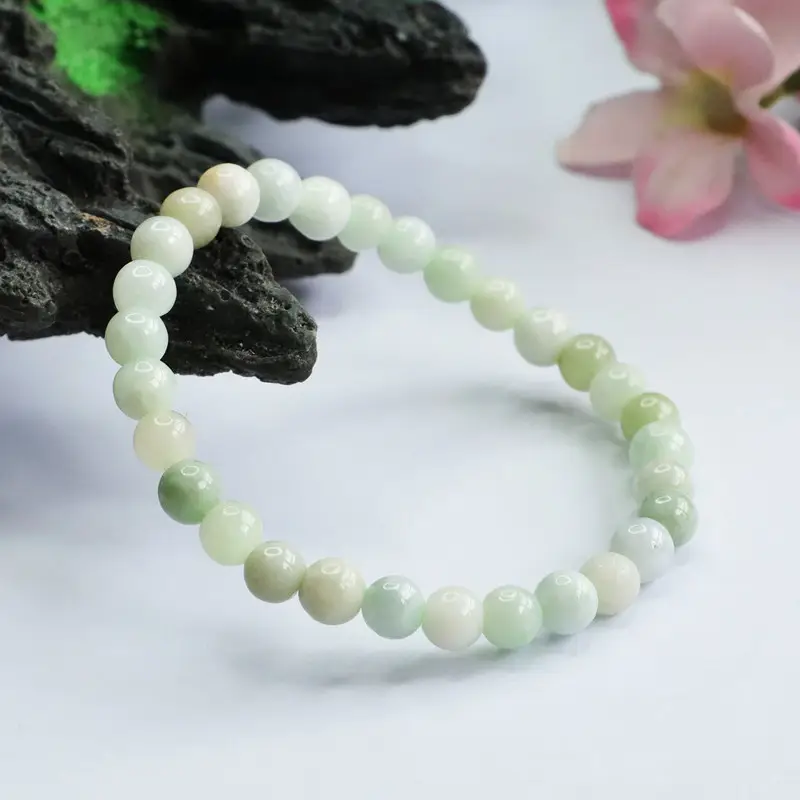 Guan Yu Natural Jade Bracelet A-Grade Light Green — feature 9