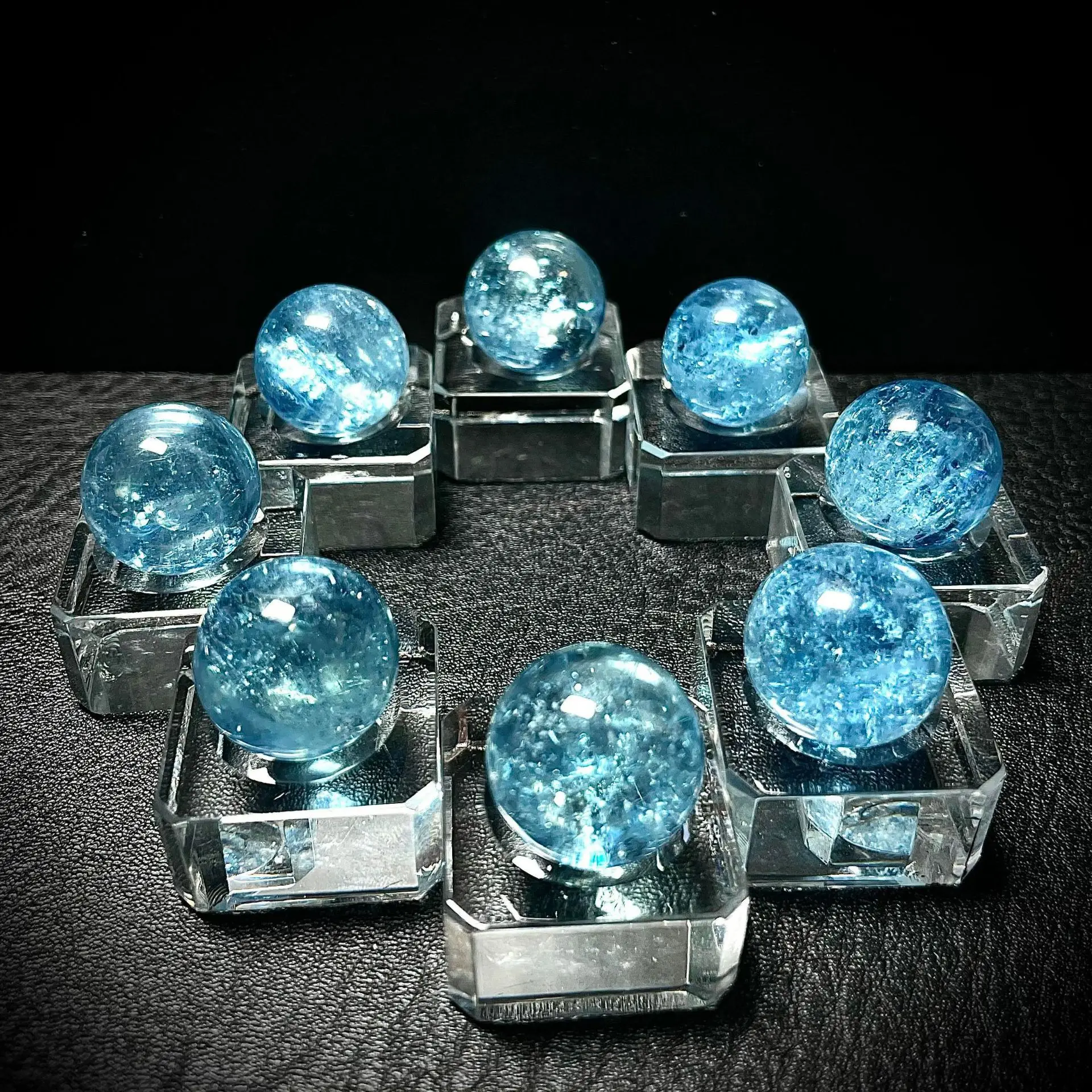 Tanzanite Aurora Bracelet with 23 Crystal Blue String - Image 4