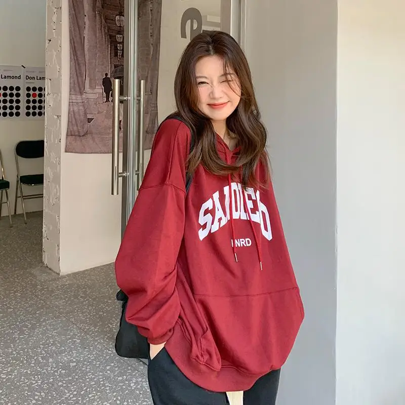 Women's Red Letter Hooded Sweatshirt 2022