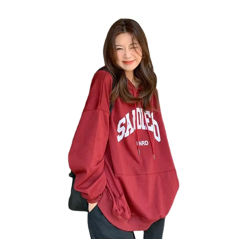 Women's Red Letter Hooded Sweatshirt 2022