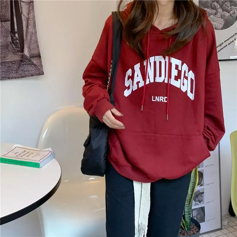 Women's Red Letter Hooded Sweatshirt 2022 — feature 10